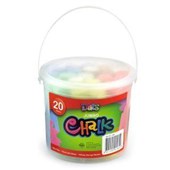 CHALK JUMBO ASSORTED COLOURS BUCKET OF 20