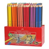 FABERCASTELL CLASSIC COLOUR PENCILS ASSORTED BOX 144