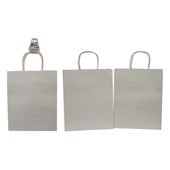 Paper Bags White Craft 25cm x 33cm x 125cm 2PK