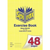 SPIRAX 213 A4 EXERCISE BOOK 48 PAGE 25MM RULED