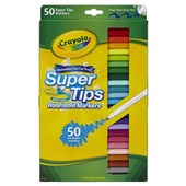 CRAYOLA 50 SUPERTIPS MARKERS MEDIUM TIP