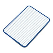 STAEDTLER DOUBLESIDED MAGNETIC LAP WHITEBOARD DOTTED THIRDS 30MM ONE SIDE A4