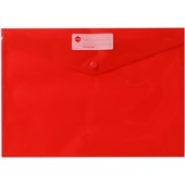 MARBIG DOCULOPE WALLET BUTTON CLOSURE A4 RED