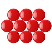 QUARTET MAGNETIC BUTTONS 20MM RED PACK 10