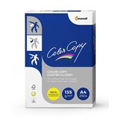 MONDI COLOR COPY A4 COPY PAPER GLOSSY COATED 135GSM WHITE PACK 250 SHEETS