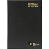 OPD 51ECPBK DIARY 1 DAY TO PAGE A5 BLACK