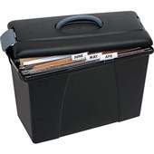 CRYSTALFILE CARRY CASE BLACK WITH GREY TRIM