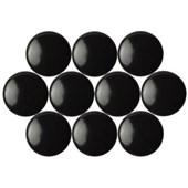 QUARTET MAGNETIC BUTTONS 20MM BLACK PACK 10