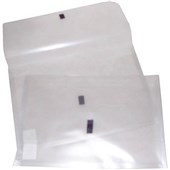 POP POLYWALLY WALLET HOOK AND LOOP CLOSURE 30MM GUSSET FOOLSCAP CLEAR