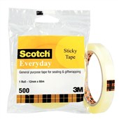 SCOTCH 500 EVERYDAY STICKY TAPE 12MM X 66M