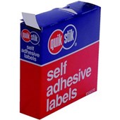 QUIKSTIK LABEL DISPENSER CIRCLE 14MM GREEN PACK 1050