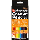 MICADOR COLOUR PENCILS ASSORTED PACK 12