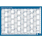 SASCO 10588 FRAMED 700 X 1000MM PLANNER YEARLY