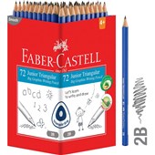 FABERCASTELL JUNIOR TRIANGULAR WRITING PENCILS 2B