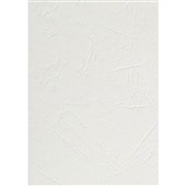 INITIATIVE BINDING COVER LEATHERGRAIN 350GSM A4 WHITE PACK 100