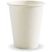 BIOPAK BIOCUP CUP 280ML WHITE PACK 50