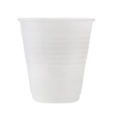 HUHTAMAKI PLASTIC CUP 6OZ PP WHITE PACK 50
