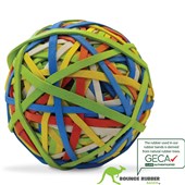 BOUNCE RUBBER BAND BALL ASSORTED COLOURS