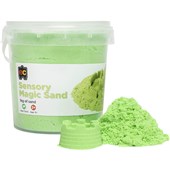 EDUCATIONAL COLOURS SENSORY MAGIC SAND 1KG GREEN