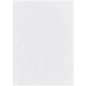 REXEL BINDING COVER LEATHERGRAIN 250GSM A4 WHITE PACK 100