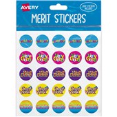 AVERY 698008 MERIT STICKERS CAPTIONS 2 PACK 300