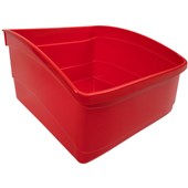 EDUCATION BOOK TUB PLASTIC LARGE RED
