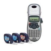 DYMO LETRATAG 100H HANDHELD LABELLER SILVER WITH 3 BONUS TAPES
