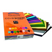 RAINBOW COVER PAPER 125GSMM A3 ASSORTED PACK 500
