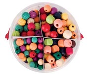 BASICS WOODEN BEADS 575G