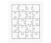 ZART BLANK CARDBOARD JIGSAW 20S