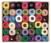 PERLE  8 COTTON THIN 42 ASST