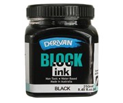 DERIVAN BLOCK INK 250mL BLACK