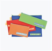 DNP  MICADOR JUMBO NAME PENCIL CASE 375 X 264MM TWIN ZIP ASSORTED