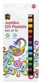 EDUCATIONAL VANTAGE JUMBO OIL PASTELS ASSORTED COLOURS PACK 12