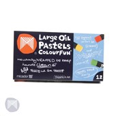 MICADOR COLOURFUN LARGE OIL PASTELS ASSORTED PACK 12