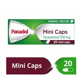 PANADOL PARACETEMOL MINI CAPS 500mg PACK 16