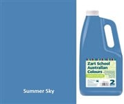 ZART AUSTRALIAN SCHOOL COLOURS PAINT 2L SUMMER SKY
