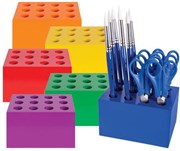 COLOURSORTS SCISSOR  BRUSH BLOCK ASST 6S