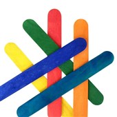 COLOURS JUMBO POPSTICKS COLOURED PACK 50